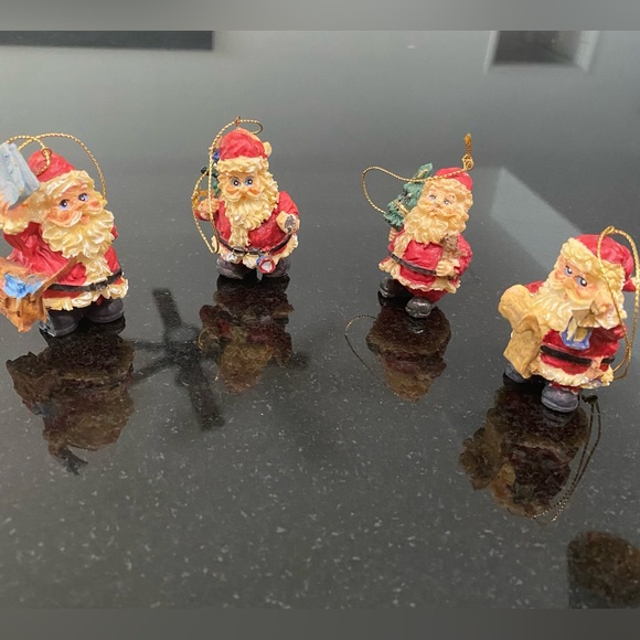 1996 Vintage Santa Ornaments by Artmark in Original box - Picture 3 of 10